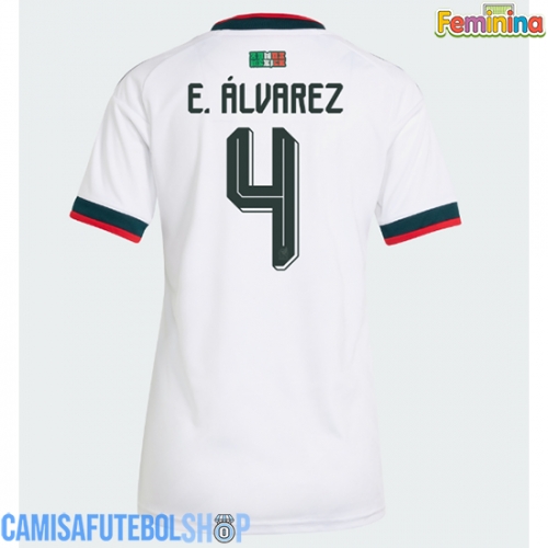 Camisa de time de futebol México Edson Alvarez #4 Replicas 2º Equipamento Feminina Mundo 2026 Manga Curta